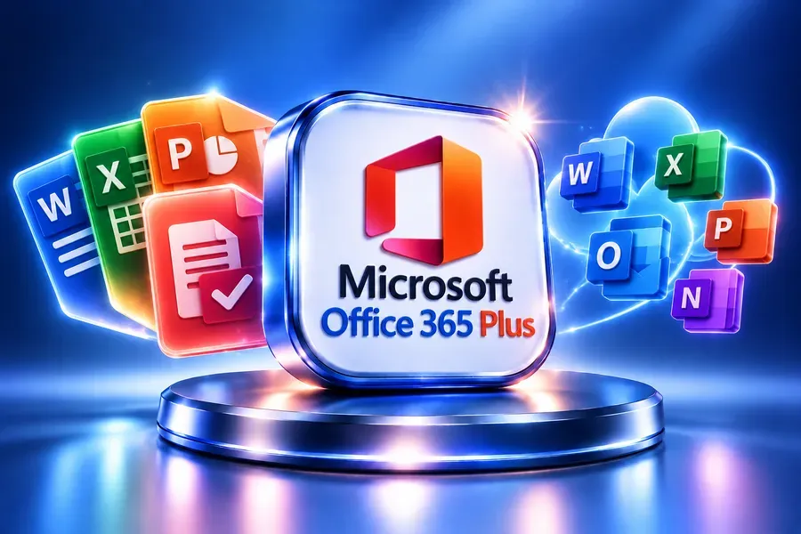 Microsoft Office 365 Plus, 1 year — অফিস ও প্রোডাক্টিভিটি